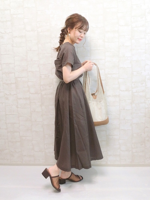 【バックスタイルまで美しい♡】HERMES ワンピース KOBE LETTUCE ワンピース ワンピ 襟 きれいめ お呼ばれ マルチ