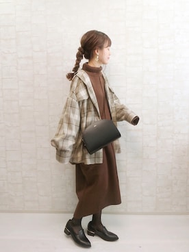 「apres jour mignon（アプレジュールミニョン）のアイテム（ジャケット/アウター）」を使った、chicchimoさん（レディース・152cm）の秋コーディネート