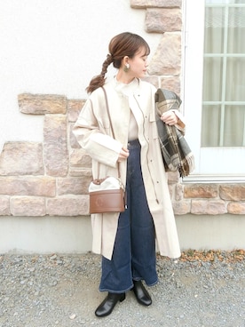「URBAN RESEARCH Sonny Label（アーバンリサーチサニーレーベル）のアイテム（パンツ）」を使った、chicchimoさん（レディース・152cm）の冬コーディネート