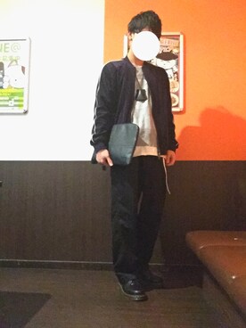 「COMME CA ISM（コムサイズム）のアイテム（ブルゾン）」を使った、まーくんさん（メンズ・173cm）の秋コーディネート