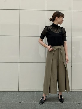 「journal standard L'essage（ジャーナルスタンダードレサージュ）のアイテム」を使った、JOURNAL STANDARD Lady's 札幌店スタッフさん（レディース・160cm）の夏コーディネート