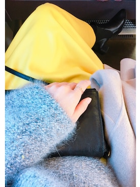 「skirt」｜「アイテム（チェスターコート）」を使った、♡Miggle Baby♡さん（レディース・149cm）の冬コーディネート