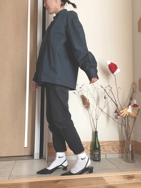 「くつした」｜「アイテム（パンツ）」を使った、k__sさん（レディース・158cm）の秋コーディネート