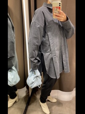 「CAPRICIEUX LE'MAGE（カプリシューレマージュ）のストレッチショートブーツ（ブーツ）」を使った、k__sさん（レディース・158cm）の冬コーディネート