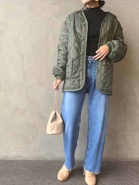 「Alpha Industries（アルファインダストリーズ）のアイテム」を使った、noriさん（レディース・160cm）の冬コーディネート
