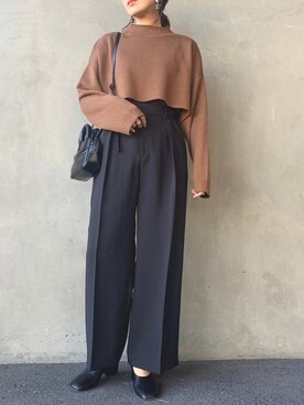 「USINE（ユジーヌ）のアイテム」を使った、noriさん（レディース・160cm）の冬コーディネート