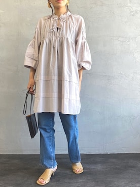 「USINE（ユジーヌ）のアイテム」を使った、noriさん（レディース・160cm）の春コーディネート