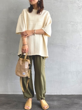 「HELLO CALIF（ハローカリフ）のアイテム」を使った、noriさん（レディース・160cm）の春コーディネート