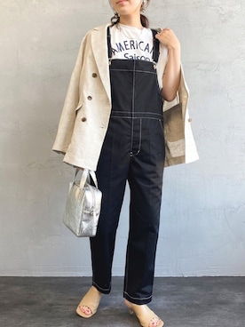 「JF Ready Made（ジェイエフレディメイド）のアイテム」を使った、noriさん（レディース・160cm）の春コーディネート