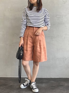 「JF Ready Made（ジェイエフレディメイド）のアイテム」を使った、noriさん（レディース・160cm）の春コーディネート