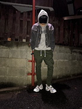 「STUSSY（ステューシー）のアイテム（デニムジャケット）」を使った、🔥HS🔥さん（メンズ・171cm）の春コーディネート