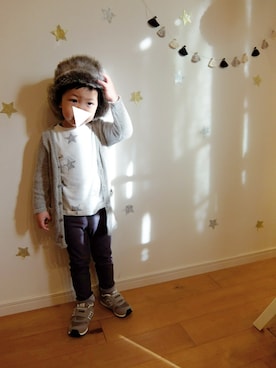「CIAOPANIC TYPY（チャオパニックティピー）のアイテム（その他）」を使った、E美さん（キッズ・100cm）の冬コーディネート