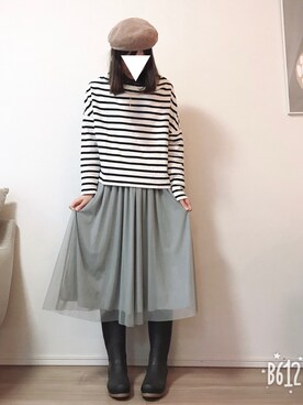 「Dieu（ディユウ）のアイテム」を使った、kumikoroさん（レディース・161cm）の秋コーディネート