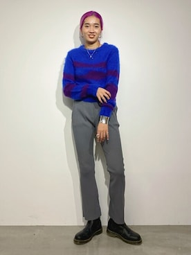 「サイドゴアブーツ」｜Oriensレディースさん（レディース・160cm）の秋コーディネート