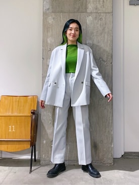 「Oriens JOURNAL STANDARD」｜「アイテム（ジャケット/アウター）」を使った、Oriensレディースさん（レディース・160cm）の春コーディネート
