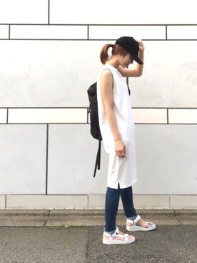 「LILY BROWN（リリーブラウン）のアイテム（パンツ）」を使った、ＬＵＭＩＥさん（レディース・163cm）の夏コーディネート