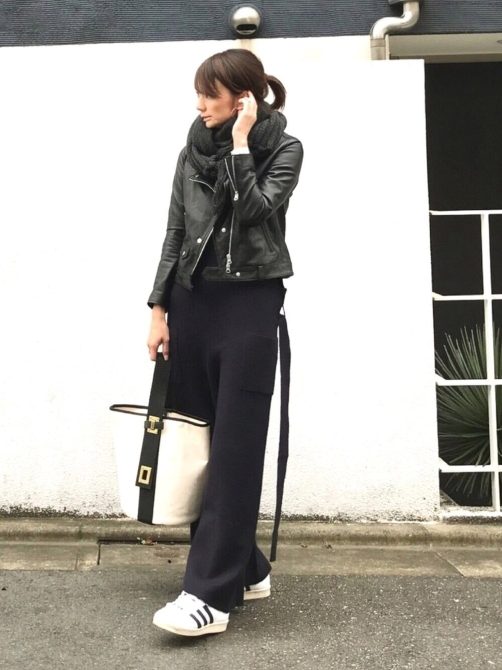SLOBE IENA / レザーライダースブルゾン 36 スローブイエナ