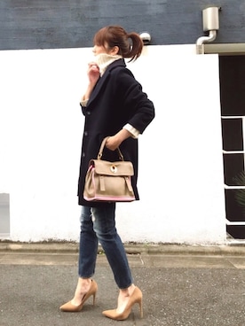 「Yves Saint Laurent（イヴサンローラン）のアイテム」を使った、ＬＵＭＩＥさん（レディース・163cm）の冬コーディネート