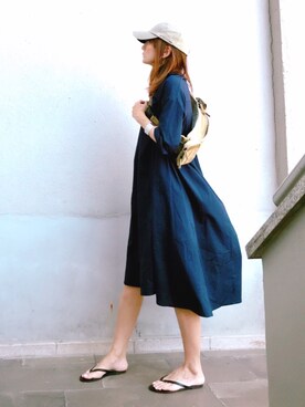 「Ray BEAMS（レイビームス）のGRACEFULLY / タイト バングル（バングル/リストバンド）」を使った、ＬＵＭＩＥさん（レディース・163cm）の夏コーディネート