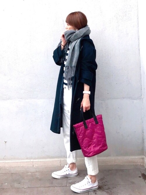 ＬＵＭＩＥ使用「Emma Taylor（【STYLEBAR】ダッフルロングコート《ヴァージンウール素材・JAPAN FABRIC》）」的時尚穿搭