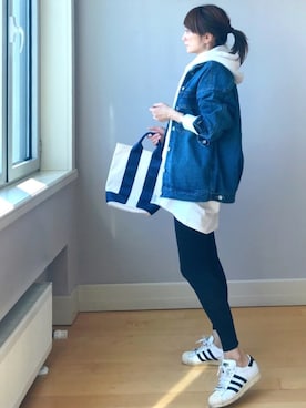 「FREE'S MART（フリーズマート）のアイテム（ジャケット/アウター）」を使った、ＬＵＭＩＥさん（レディース・163cm）の春コーディネート