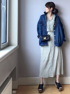 「FREE'S MART（フリーズマート）のアイテム（ジャケット/アウター）」を使った、ＬＵＭＩＥさん（レディース・163cm）の春コーディネート