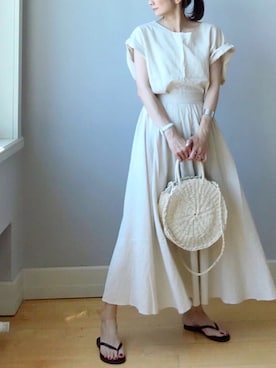 「サースプ」｜ＬＵＭＩＥさん（レディース・163cm）の夏コーディネート