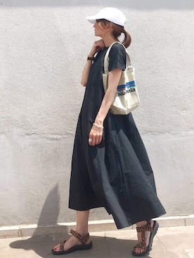 「BalBer（バーベル）のアイテム」を使った、ＬＵＭＩＥさん（レディース・163cm）の夏コーディネート