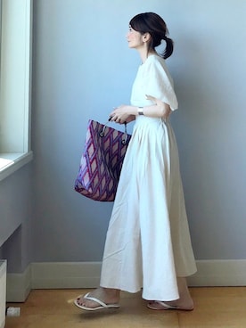 「3rd Spring select（サードスプリングセレクト）のアイテム」を使った、ＬＵＭＩＥさん（レディース・163cm）の夏コーディネート