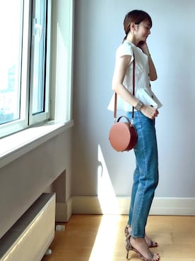 「zozoデニム」｜「アイテム（アクセサリー）」を使った、ＬＵＭＩＥさん（レディース・163cm）の夏コーディネート