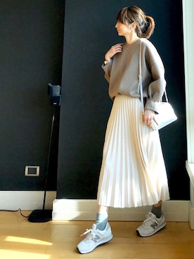 「YArKA（ヤーカ）の【YArKA / ヤーカ】angular ring silver925 / アンギュラー リング シルバー925（リング）」を使った、ＬＵＭＩＥさん（レディース・163cm）の冬コーディネート