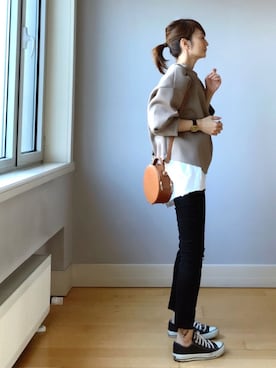 ＬＵＭＩＥさんの「ELENA FM CIRCLE BAG バッグ ◆」を使ったコーディネート