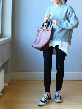 「reca（レカ）のアイテム（ワンピース/ドレス）」を使った、ＬＵＭＩＥさん（レディース・163cm）の冬コーディネート