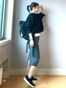 「NANO universe（ナノユニバース）のアイテム（ワンピース/ドレス）」を使った、ＬＵＭＩＥさん（レディース・163cm）の春コーディネート
