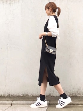 「JOURNAL STANDARD relume（ジャーナルスタンダード　レリューム）のアイテム（ワンピース/ドレス）」を使った、ＬＵＭＩＥさん（レディース・163cm）の夏コーディネート