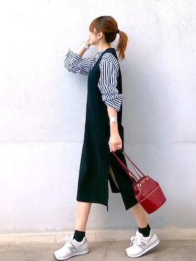 「JOURNAL STANDARD relume（ジャーナルスタンダード　レリューム）のアイテム（ワンピース/ドレス）」を使った、ＬＵＭＩＥさん（レディース・163cm）の秋コーディネート