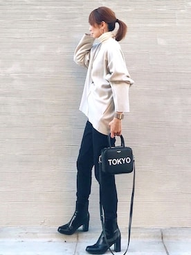 「3rdspring」｜ＬＵＭＩＥさん（レディース・163cm）の冬コーディネート