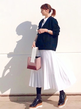 「Daniella&GEMMA（ダニエラアンドジェマ）のアイテム」を使った、ＬＵＭＩＥさん（レディース・163cm）の冬コーディネート