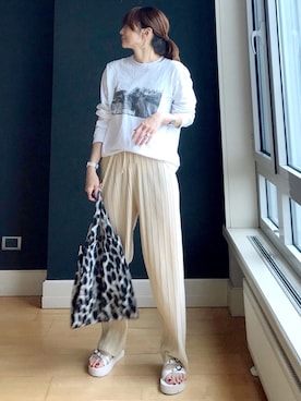 「Frederick（フレデリック）のアイテム」を使った、ＬＵＭＩＥさん（レディース・163cm）の夏コーディネート