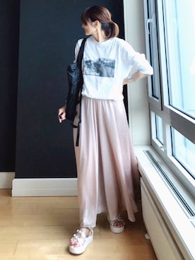 「Frederick（フレデリック）のアイテム」を使った、ＬＵＭＩＥさん（レディース・163cm）の夏コーディネート