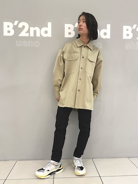 「MINOTAUR（ミノトール）のアイテム（パンツ）」を使った、y_u_d_a_1さん（メンズ・168cm）の冬コーディネート