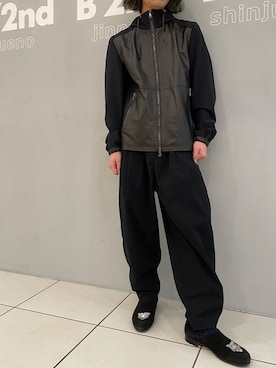 「アイテム（ライダースジャケット）」を使った、y_u_d_a_1さん（メンズ・168cm・10代）の冬コーディネート