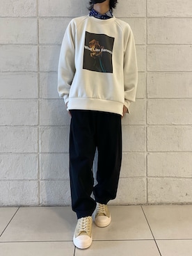 「B'2nd（ビーセカンド）のアイテム（スウェット）」を使った、y_u_d_a_1さん（メンズ・168cm）の夏コーディネート