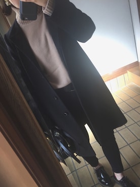 「index（インデックス）のアイテム（その他アウター）」を使った、suuさん（レディース・153cm）の冬コーディネート
