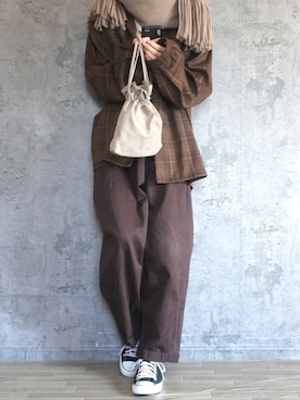 「RAGEBLUE（レイジブルー）のアイテム（ショルダーバッグ）」を使った、くま🧸さん（メンズ・174cm）の冬コーディネート