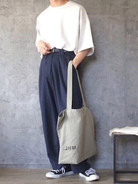 「Lui's（ルイス）のアイテム（トップス）」を使った、くま🧸さん（メンズ・174cm）の春コーディネート