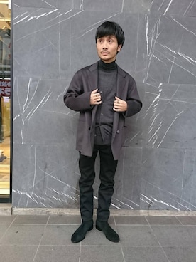 shimodaさん(メンズ・160cm)の冬コーディネート