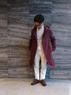 「SIVIGLIA（シビリア）のアイテム」を使った、shimodaさん（メンズ・160cm）の冬コーディネート