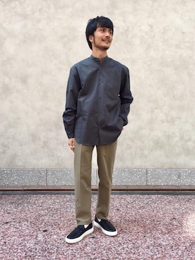 「UNITED ARROWS（ユナイテッドアローズ）のアイテム（スニーカー）」を使った、shimodaさん（メンズ・160cm）の夏コーディネート