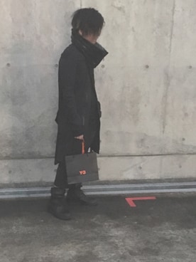 「Y-3（ワイスリー）のアイテム（その他）」を使った、拓さん（メンズ・170cm）の秋コーディネート